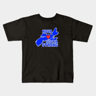 Nova Scotia Strong Ocean Blue Kids T-Shirt